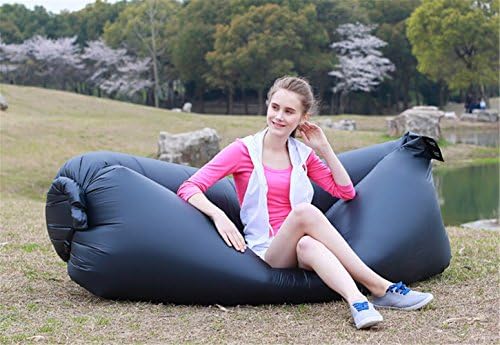 Inflatable Air Sofa Outdoor Couch Portable Furniture Sleeping Hangout Lounger Summer Camping Beach Relax Bed