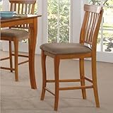 Espresso Atlantic Furniture Venetian Cappuccino Fabric Pub Chair (Set of 2) ....