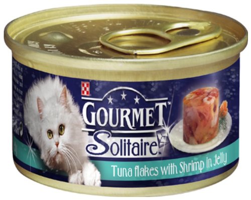 Gourmet Solitaire Tuna & Shrimp 85 g (Pack of 12)