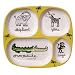 Divided Tray Baby Cie La Jungle: Jungle Yellow Melamine Colorful Melamine Dinnerware with wording