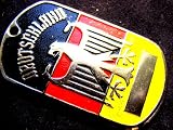 GERMAN EAGLE ARMY MILITARY DEUTSCHLAND FLAG DOG TAG PENDANT