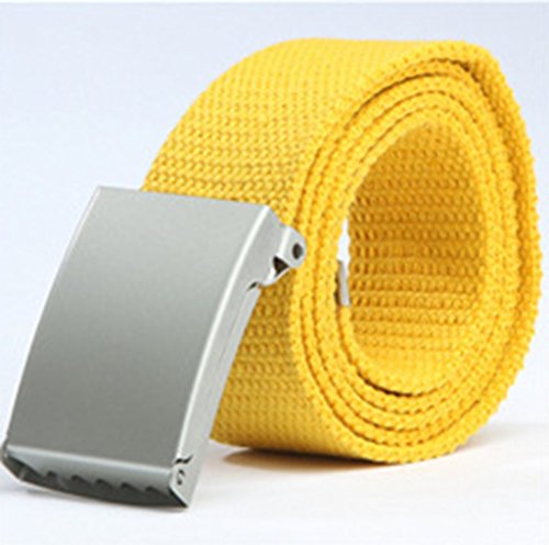 YUTIA Unisex Solid Color Casual Canvas Belt