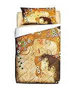 Tele d'autore by MANIFATTURE COTONIERE Edredón Klimt La Madre (Oro/Multicolor)