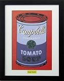 インテリアポスター額付『Cans,1965(blue&purple』ウォーホル　【送料無料】