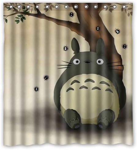 Fashion press Flawless Gorgeous Creative My Neighbor Totoro Shower Retro Curtain Shower 100% WaterProof Polyester Fabric 66" x 72" Inches Standard