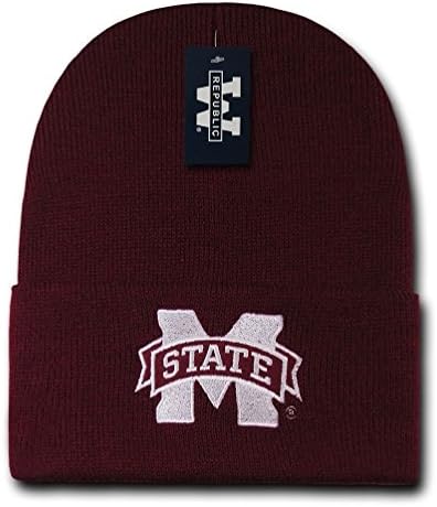 Maroon Mississippi Miss State Bulldogs NCAA Cuffed Winter Beanie Beanies Hat Cap