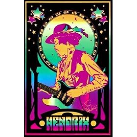 Jimi Hendrix - Posters - Blacklight