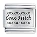 Cross Stitch Religious Italian Charms Bracelet Link