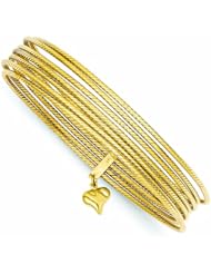 14K Gold Slip On 7 Bangles