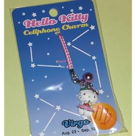 Hello Kitty Cellphone Charm - Virgo
