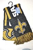 NFL New Orleans Saints Knit NFL official Knit Stripe Jersey Scarf 2011 NEW