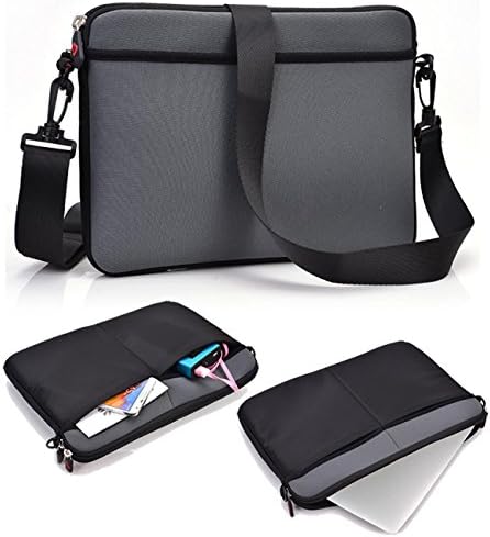 NuVur ™ Slim Carrying Case/Bag|Grey,Shoulder Strap|for Apple MacBook Pro (MGX82LL/A) 13.3-Inch Laptop with Retina Display