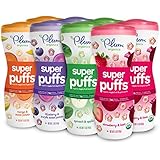 Plum Organics Super Puffs Variety Pack, 1.5 Ounce (Pack of 8)
