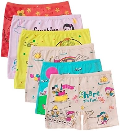 Ya Li Ya Girl Briefs,panties Underwear Assorted Color (3-4 years, 6Pack/Assorted)