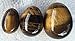 Texas Hidden Gems 3 Natural Tiger Eye Eggs Kegel Exercise Weights