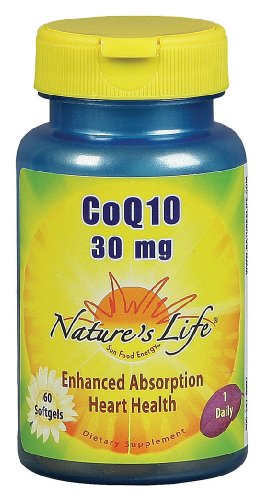Natures Life, Coq-10 Enhanced Absorption Softgels, 30 Mg, 60 Count