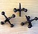 Set of 3 Cast Iron Jacks Retro Decorative Home Accents -Paperweight - Doorstop