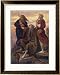 The Israelites are Enabled to Defeat the Amalekites Because Moses Arms are Held up by Aaron and Hur Framed Art Poster Print by John Everett Millais, 25x31