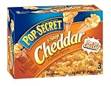 Pop Secret Cheddar Flavor, Microwavable Popcorn, 3-Count, 10.5-Ounce Box (Pack of 6 )