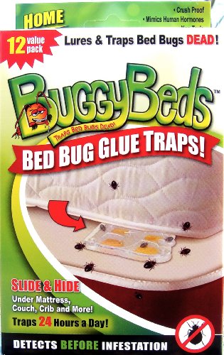 12pk Value Bed Bug Glue Trap - Lure & Detect - Pesticide Free