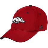 adidas Arkansas Razorbacks Red Basic Logo Structured Adjustable Hat