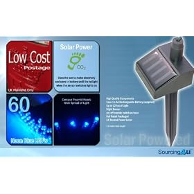 SuperLED Solar 60 Blue LED Light String