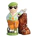 Westland Giftware Mwah Magnetic Golfer and Clubs Salt and Pepper Shaker Set, 4-Inch