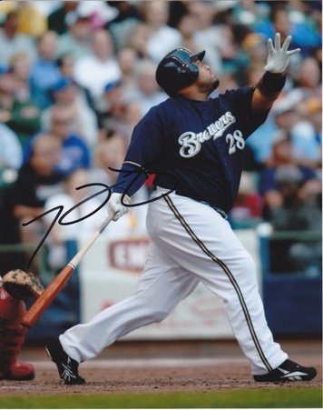 Prince Fielder Autographed/Hand Signed Milwaukee Brewers 8x10 Photo