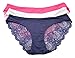Womens Sexy Soft 3 Pack Lace Back Low Rise Hipster Briefs Panties
