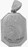 Large Genuine Sterling Silver Rectangle Locket