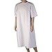 DMI Convalescent Hospital Gown with Side Ties, Machine Washable, Diamond Print