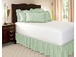 Twin Seafoam Ruffled Bed Skirt with 18" Drop
