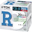 TDK �f�[�^�p CD-R 700MB 48X �z���C�g�v�����^�u�� 20���p�b�N CD-R80PWX20A