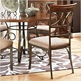 Cafe Hamilton Dining Chair in Matte Pewter and Bronze [Set of 2]