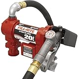 Fill-Rite FR4210G Fuel Transfer Pump, Telescoping Suction Pipe, 12' Delivery Hose, Manual Release Nozzle - 12 Volt, 20 GPM