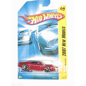 2007 New Models #4 '69 Ford Mustang Dark Red #2007-4 Collectible Collector Car 2007 Hot Wheels