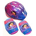 Dora Micro Bicycle Helmet and Protective Pad Value Pack (Toddler)