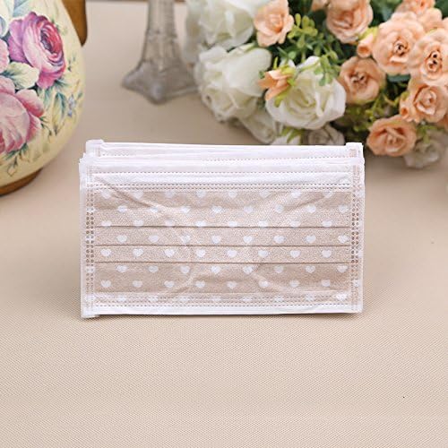 NISSING 24pcs Disposable Blue Surgical Dust Filter Mouth Cover Beauty Nail Salon Face Mask - 3 Ply With Ear Loops (Khaki)