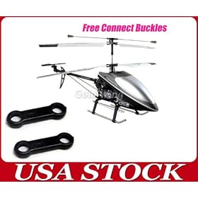(Yellow) Mini 3ch Gyroscope RC Military Inverted Flight Helicopter w  Gyro from Airplane Parts