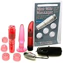 Hidden Flower Pocket Mini-Mite Red Rocket Vibrator Adult Anal Sex Toy Kit