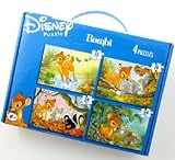 Disney Classic 4 in 1 Jigsaw Puzzle Set - 'Bambi and Friends'. Great Gift!