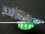 NEW FLIES Nuclee-r Holographic & Glow in Dark Floating Polaris Flies Holographic & Glow in Dark Floating Head Tube & Trolling Turbulator Fly #102