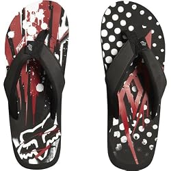Fox Racing Riot Flip Flop Men's Sandal Racewear Footwear - Black/Red