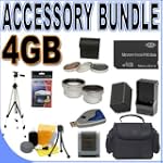 BigVALUEInc Accessory Saver 4GB FH100 Replacement Battery Filter Kit Tele/Wide Lens Bundle for Sony Handycam HDD 37mm Hard Disk Drive Camcorders + MORE! $89.95