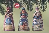Updated Heartwood Creek Nativity Ornaments: Three Wisemen, Set of 3