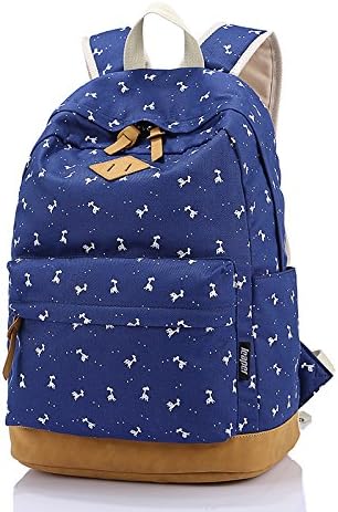 New Style Canvas Tribal Stripes Travel Daypack Campus Backpack With Interior Pockets - Skin Pink