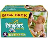 Baby-Dry Nappies (size 4 plus 9-20 kg) - 1 Gigapack containing 135 nappies