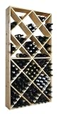 Country Pine Solid Bin Wine Rack - Holds 208 Bottles