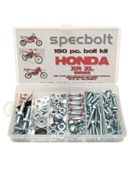 Home Improvement: 150pc Specbolt Honda XR XL four stroke Bolt Kit Maintenance & Restoration of Dirtbike OEM Fasteners XR50 XR80 XR100 XR185 XR200 XR250 XR400 XR500 XR600 XR650 and XR XL models 50 80 100 185 200 250 400 500 600 650 - Specbolt