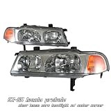 92 93 94 95-96 HONDA PRELUDE S SI CHROME HOUSE 1PC HEADLIGHT LAMP AMBER CORNER INDICATOR